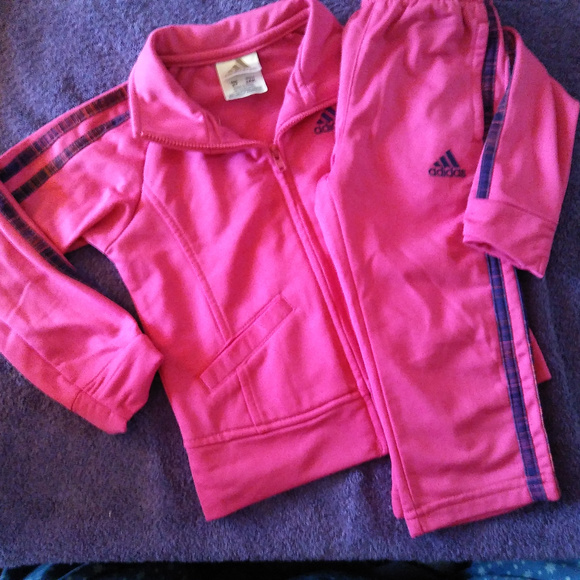 girls blue adidas tracksuit